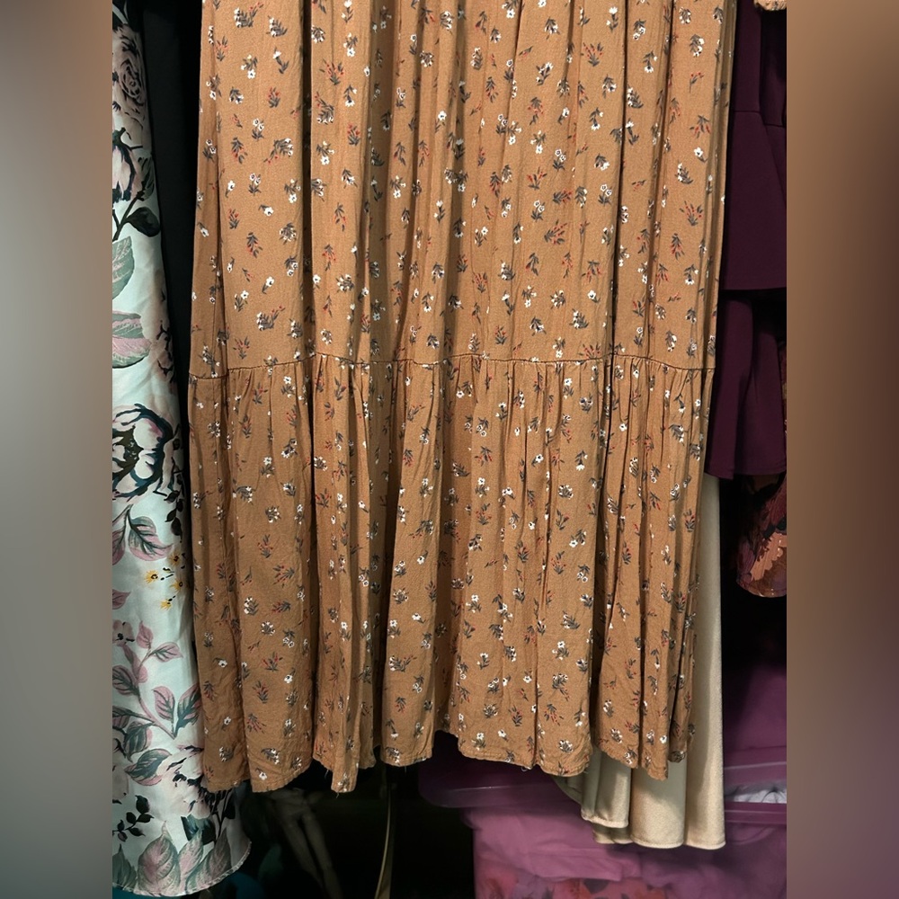Mustard In Loom Floral Dress - Picture 10 of 11